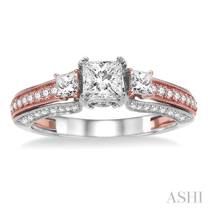 Past Present & Future Diamond Engagement Ring