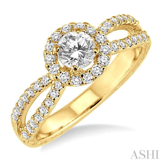 Semi-Mount Diamond Engagement Ring