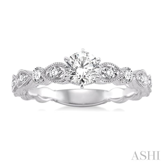 Semi-Mount Diamond Engagement Ring