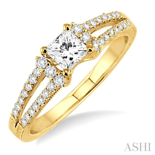 Semi-Mount Diamond Engagement Ring