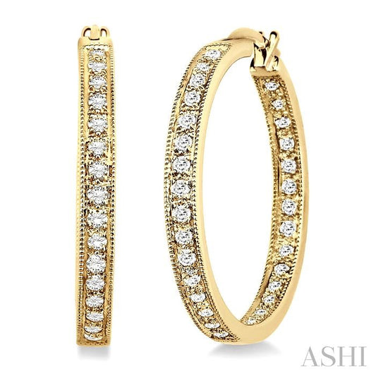 Diamond Hoop Earrings