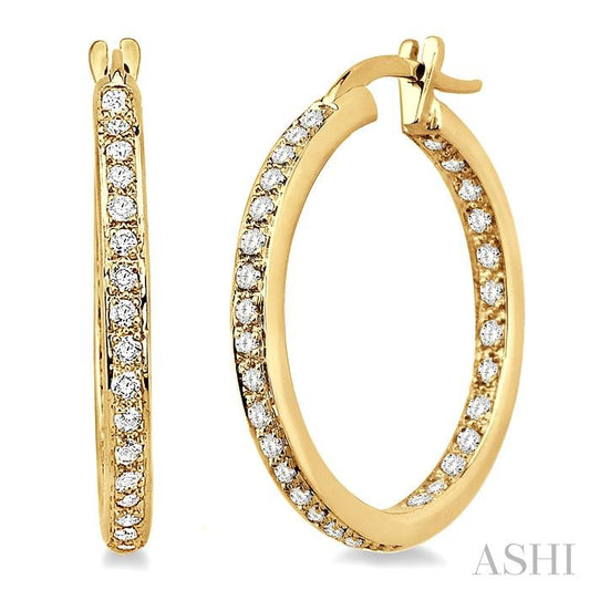 Diamond Hoop Earrings