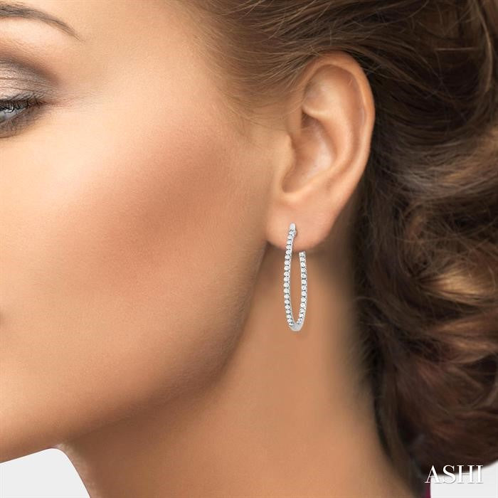 Diamond Hoop Earrings