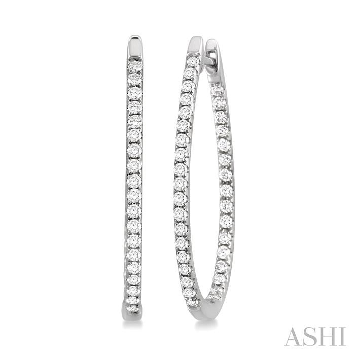 Diamond Hoop Earrings