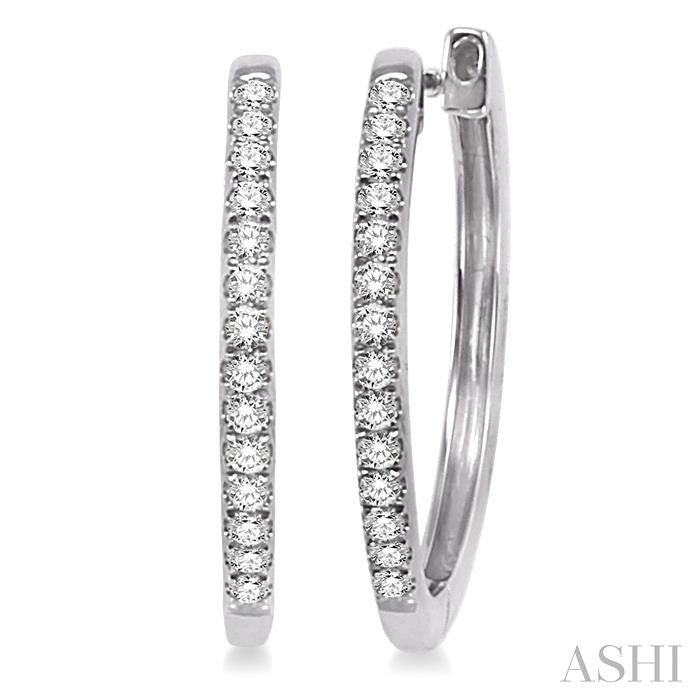 Diamond Hoop Earrings