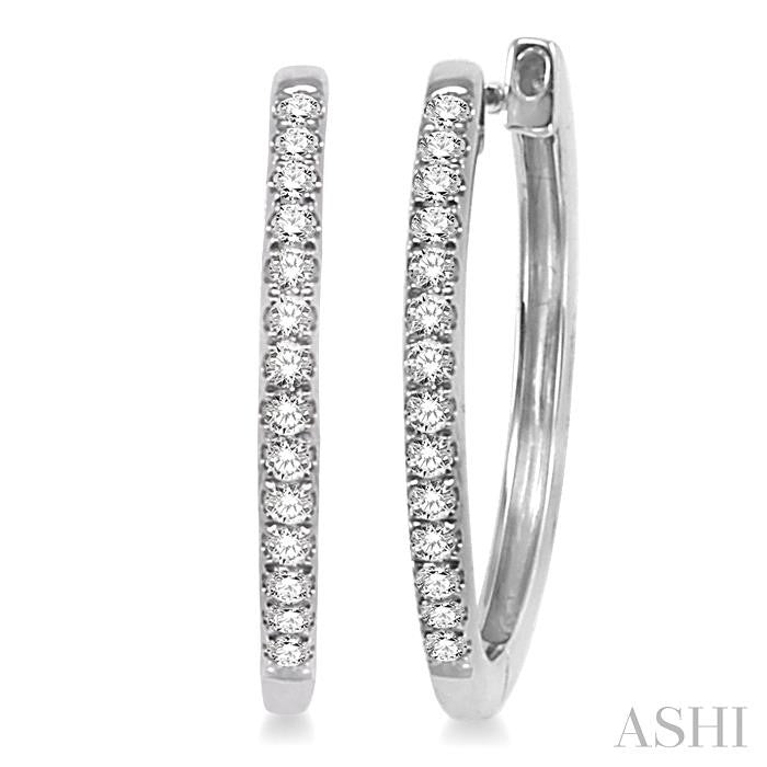 Diamond Hoop Earrings