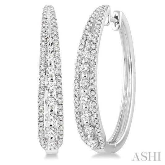 Diamond Hoop Earrings