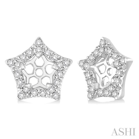 Star Shape Diamond Earrings Jacket