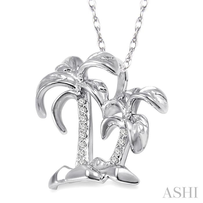 Palm Tree Diamond Pendant