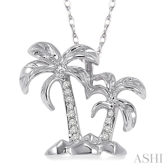 Palm Tree Diamond Pendant