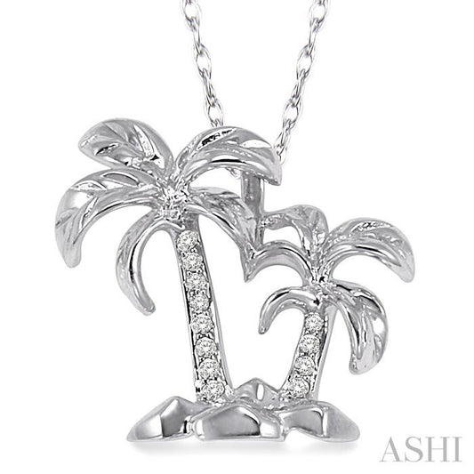 Palm Tree Diamond Pendant