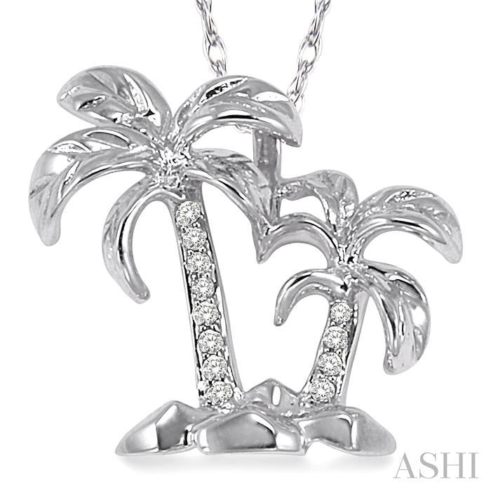 Palm Tree Diamond Pendant