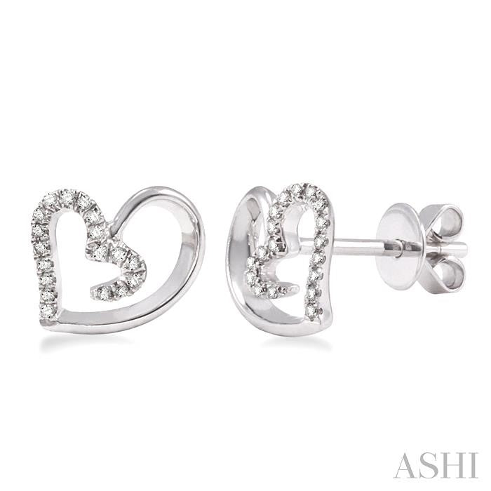 Heart Shape Diamond Earrings