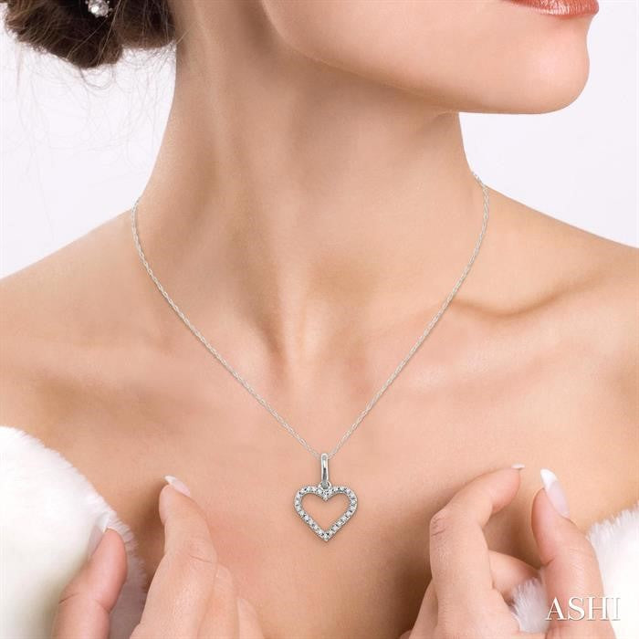 Heart Shape Diamond Pendant