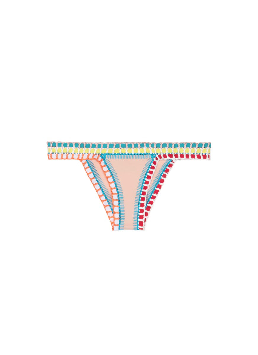 Luna' crochet trim bikini bottoms - KIINI - Multi-colour