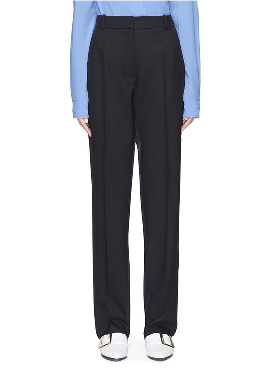 Virgin wool-mohair tuxedo pants - Victoria Beckham - Black