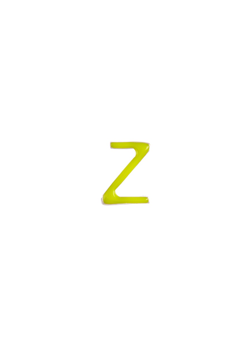 Enamel letter charm – Z - Loquet London - Metallic