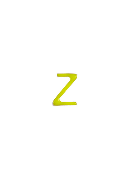 Enamel letter charm – Z - Loquet London - Metallic