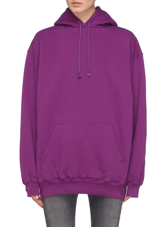 Logo print back hoodie - Balenciaga - Purple