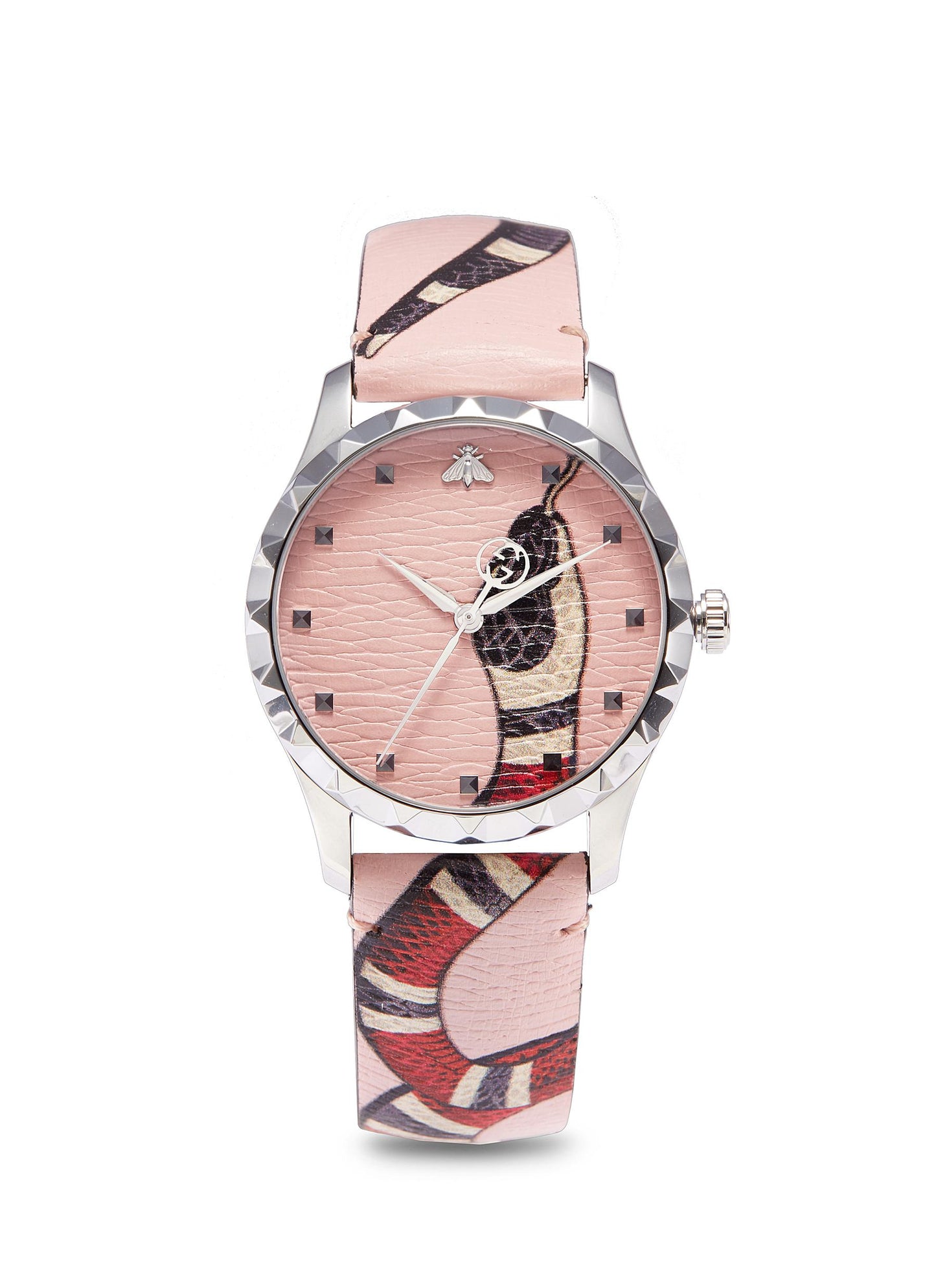 Le Marché Des Merveilles' Kingsnake print 38mm watch - Gucci - Pink