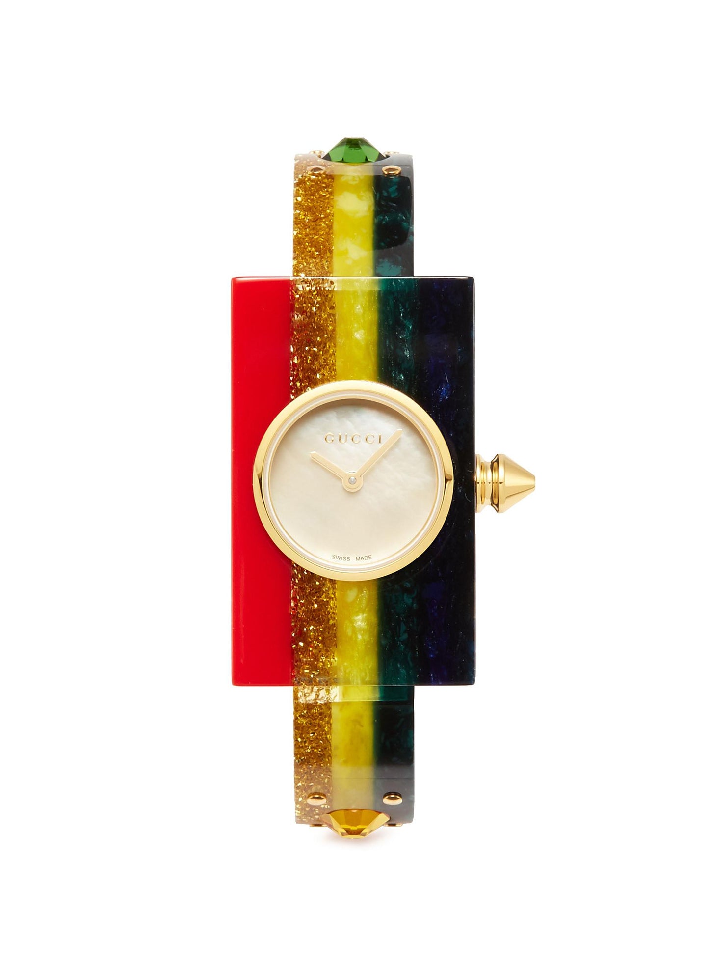 Vintage Web' rainbow resin watch - Gucci - Multi-colour