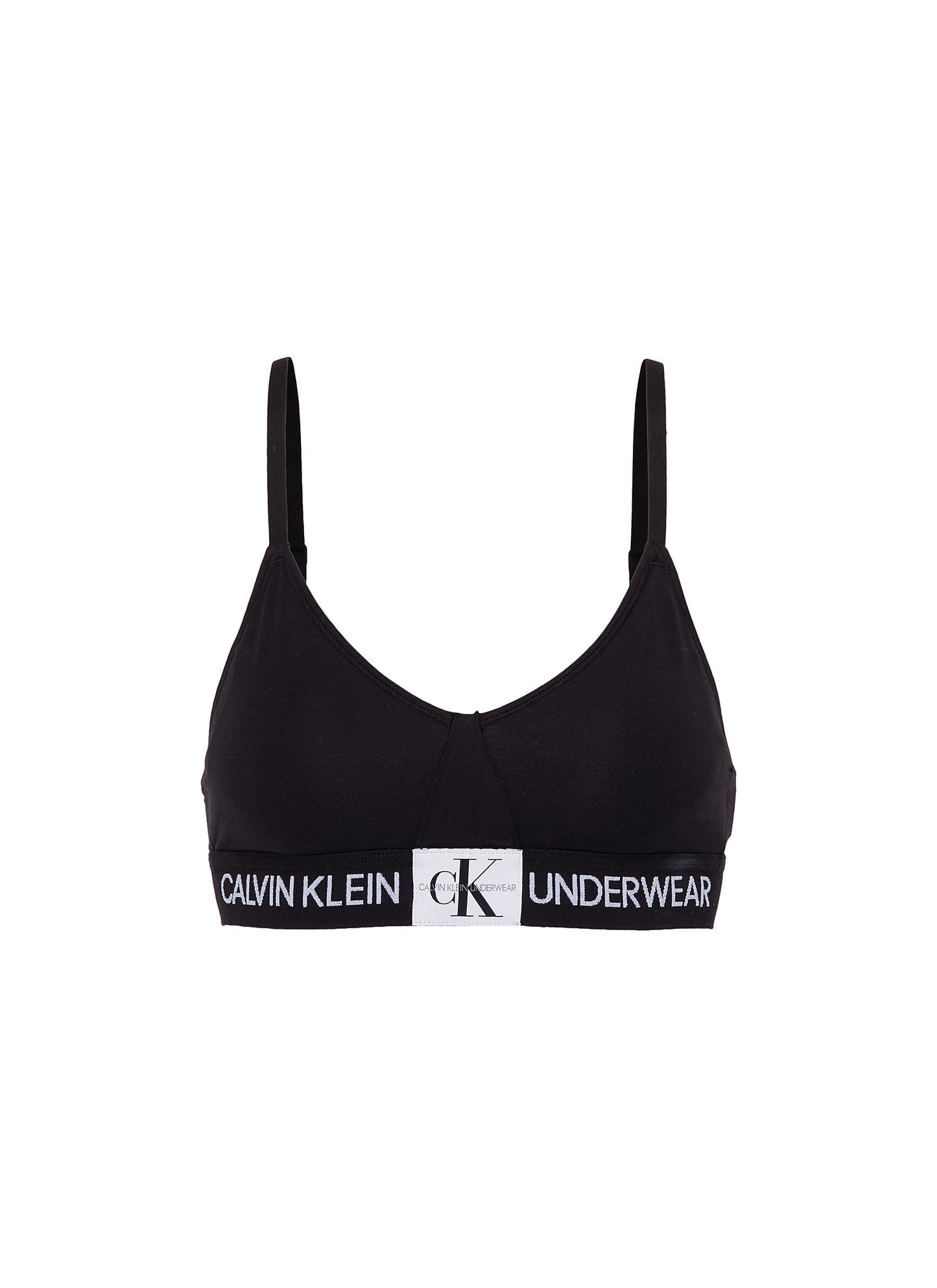 Logo band triangle bra - Calvin Klein Underwear - Black