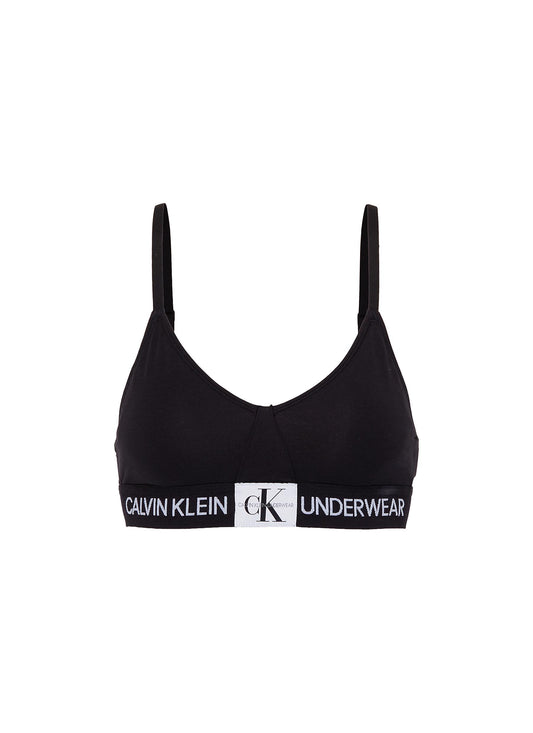 Logo band triangle bra - Calvin Klein Underwear - Black