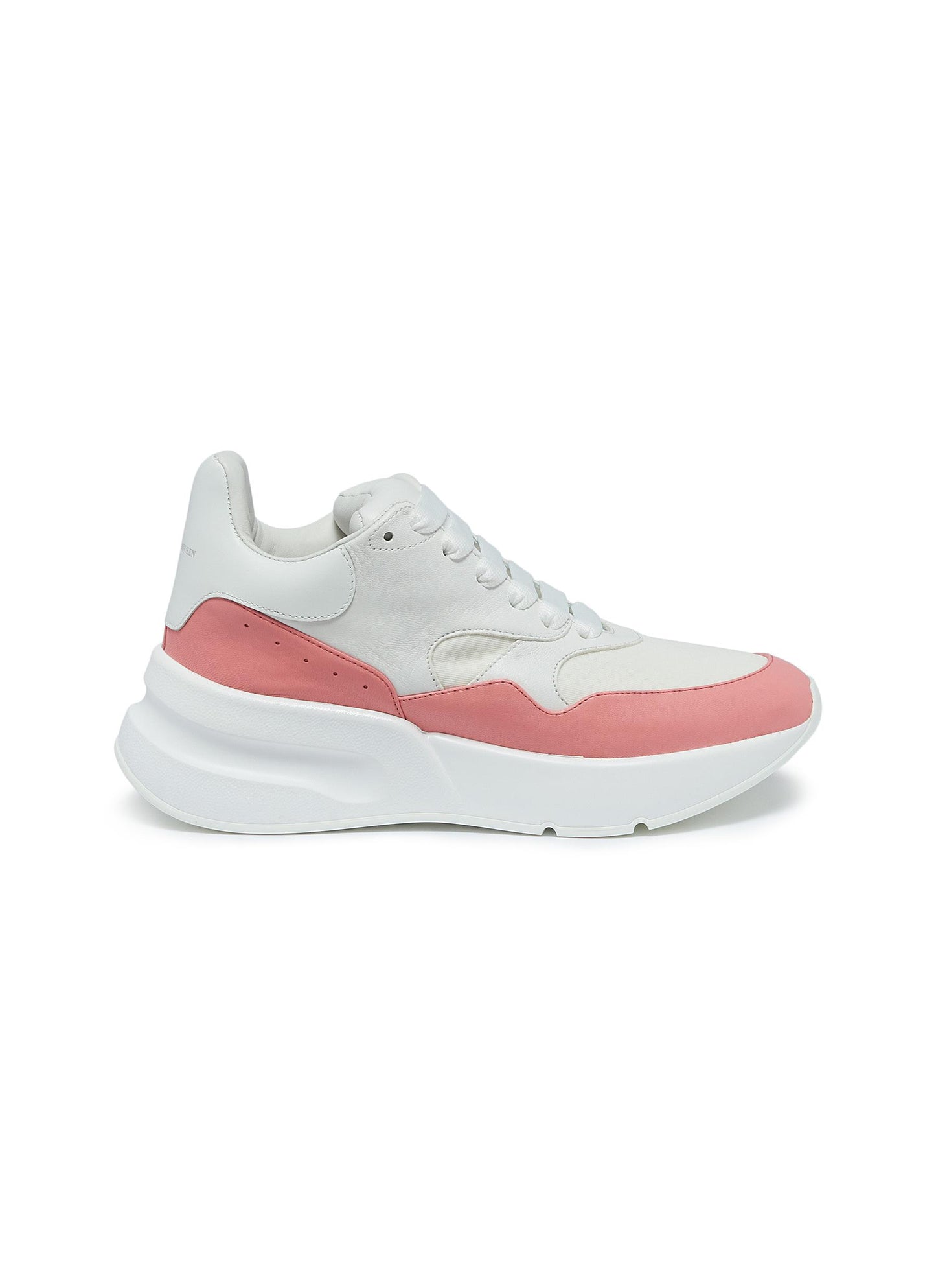 Oversized outsole colourblock leather sneakers - Alexander McQueen - White