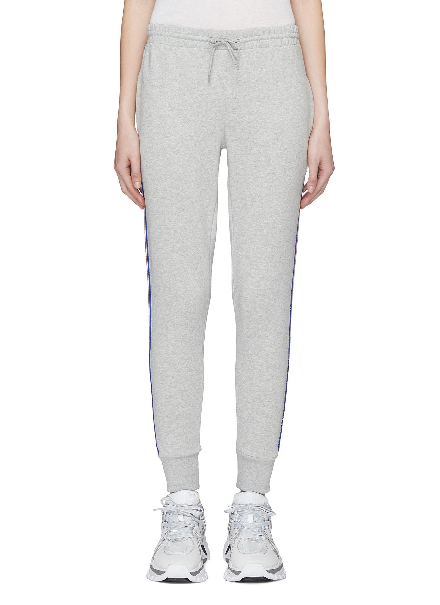 Logo stripe outseam track pants - être cécile - Grey