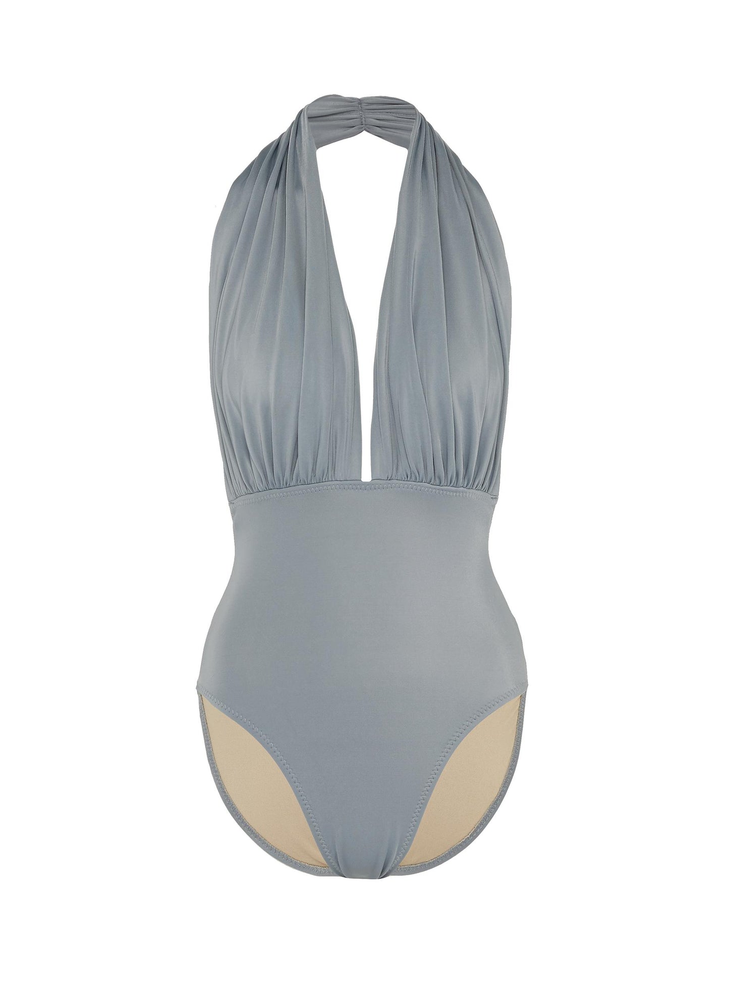 Low Back Mio' halterneck one-piece swimsuit - Norma Kamali - Grey