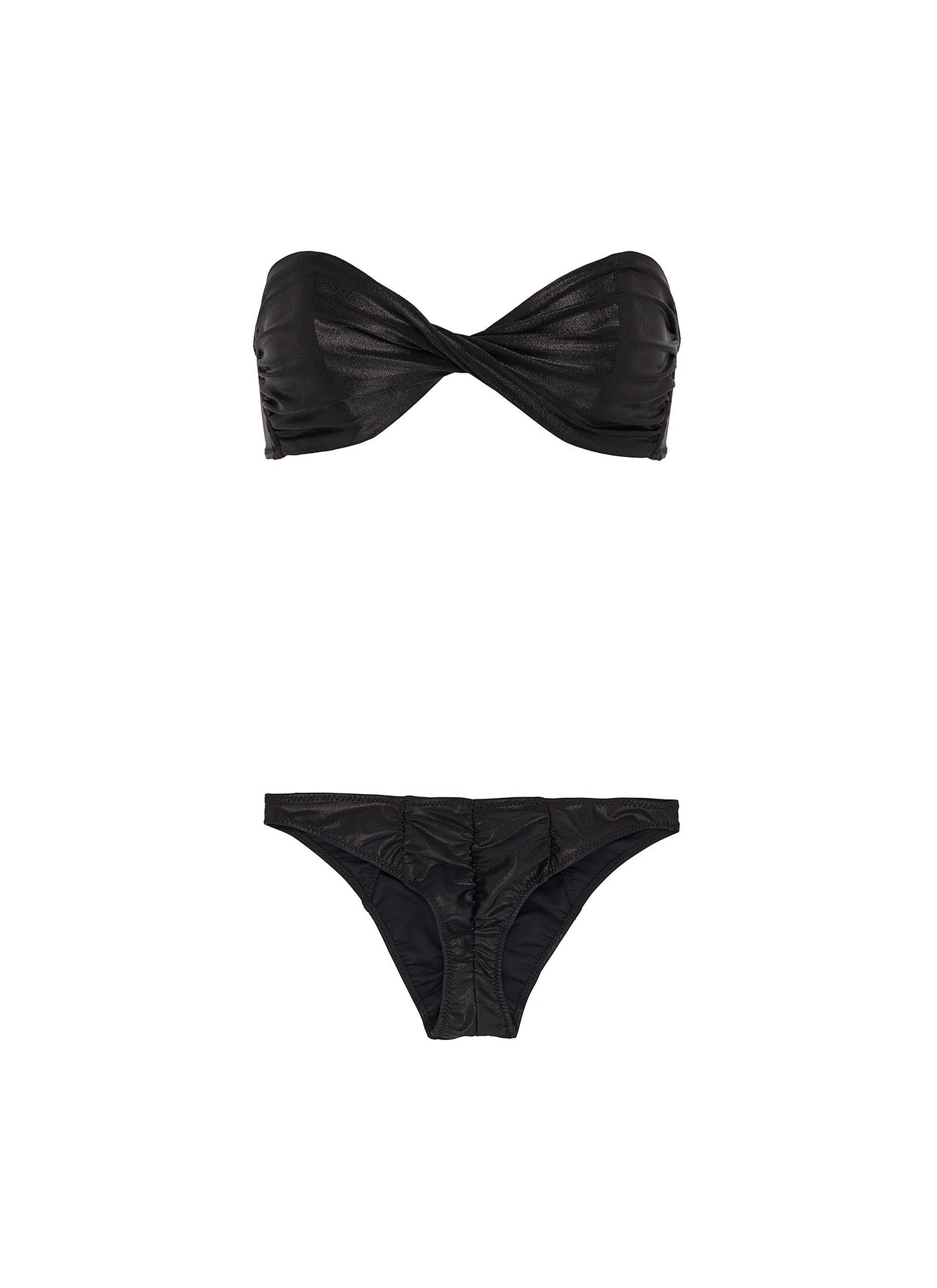 Alexia' ruched bikini set - Lisa Marie Fernandez - Black