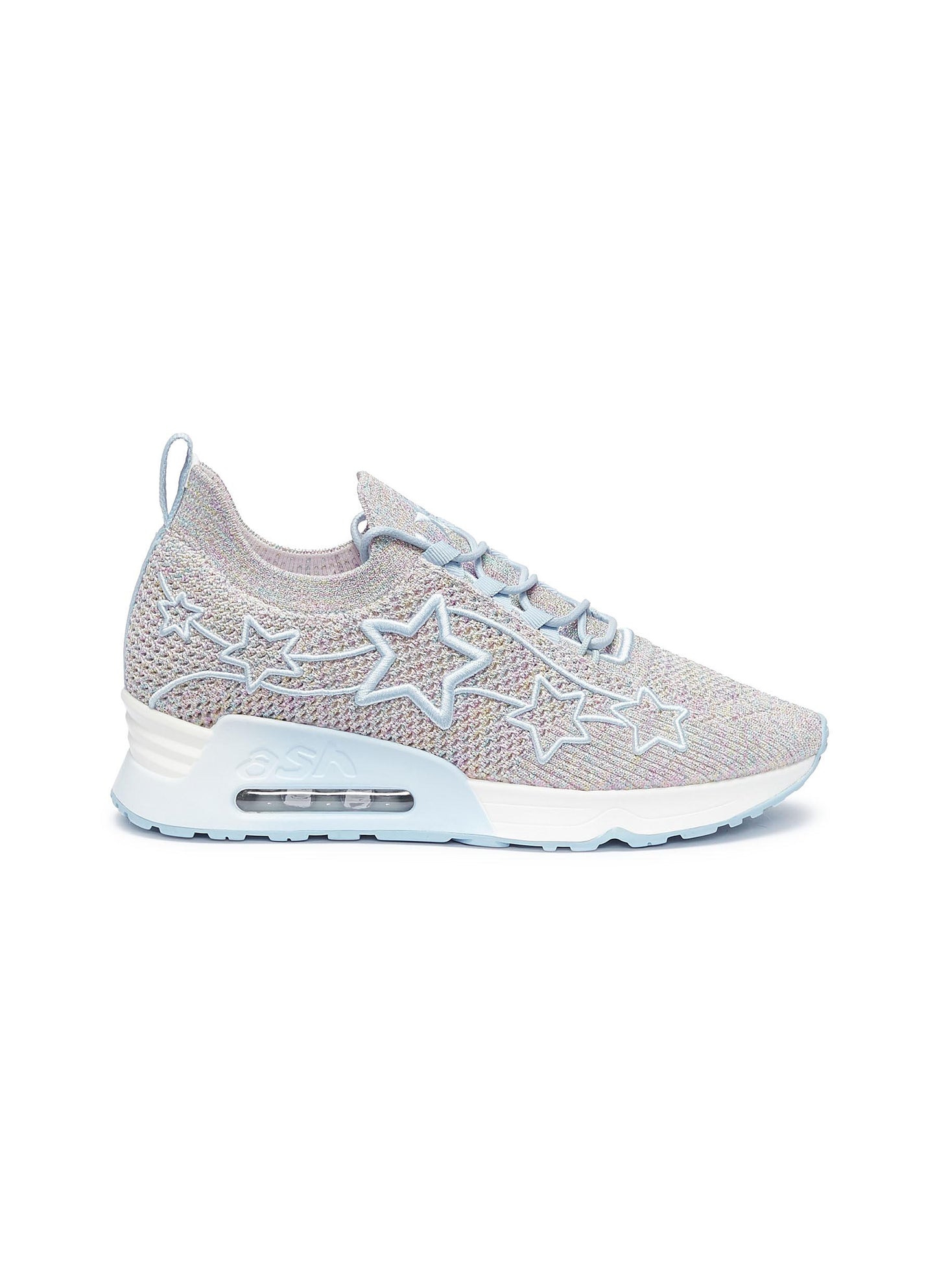 Lunatic Star' appliqué knit sneakers - ASH - Multi-colour