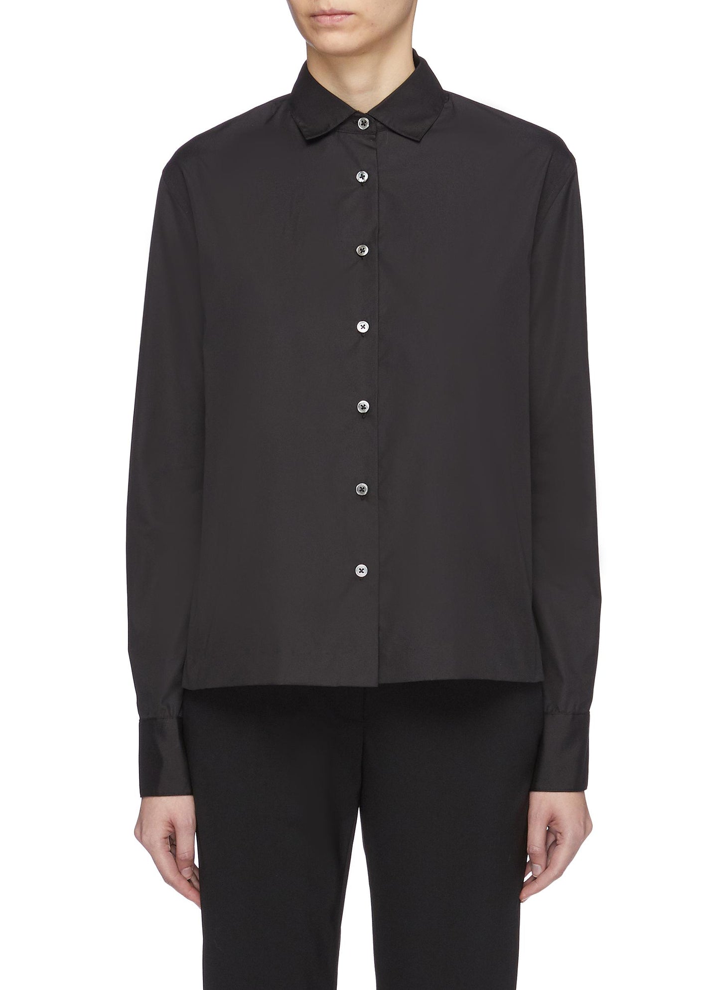 Fil coupé back panel shirt - ANAÏS JOURDEN - Black