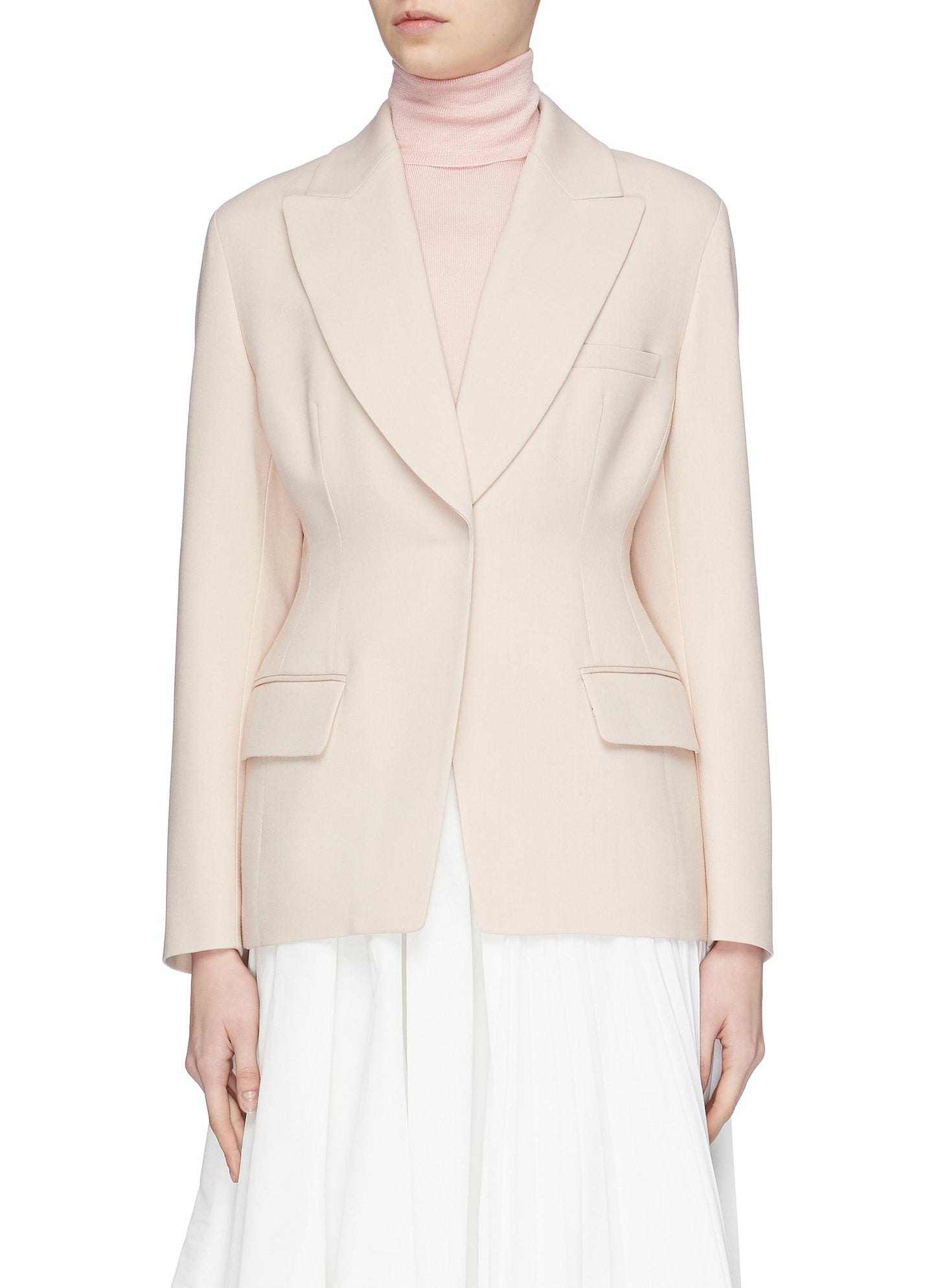 Una Camogie' peaked lapel darted blazer - Roksanda - Pink