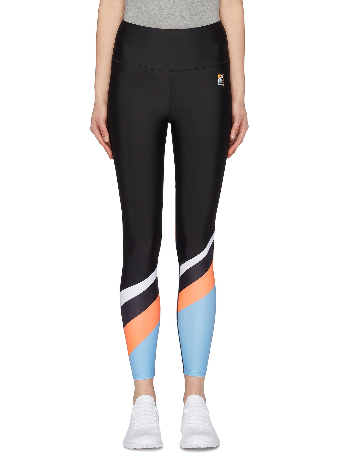 Sky Shot' colourblock performance leggings - P.E Nation - Multi-colour