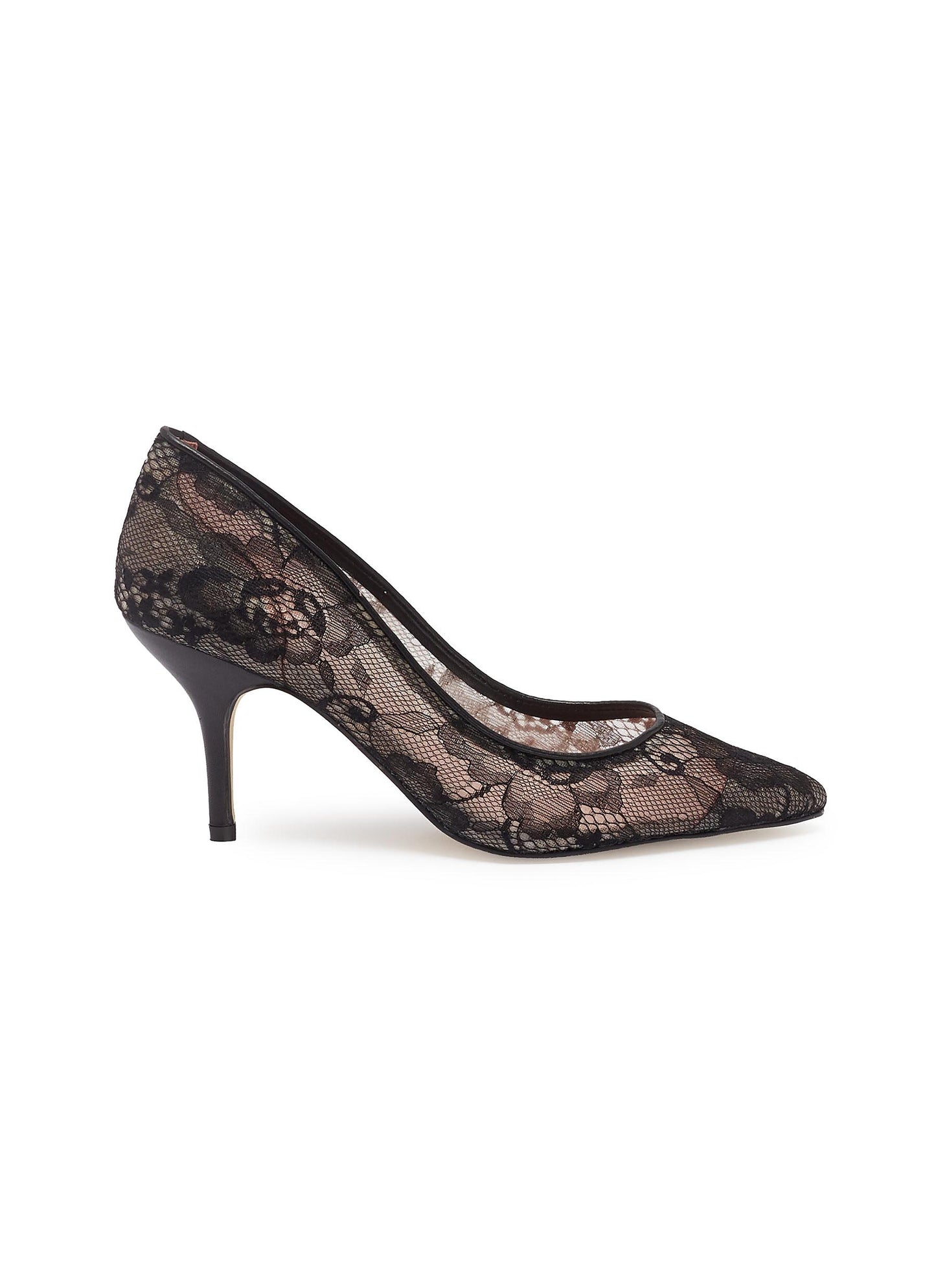 Sophia' floral guipure lace pumps