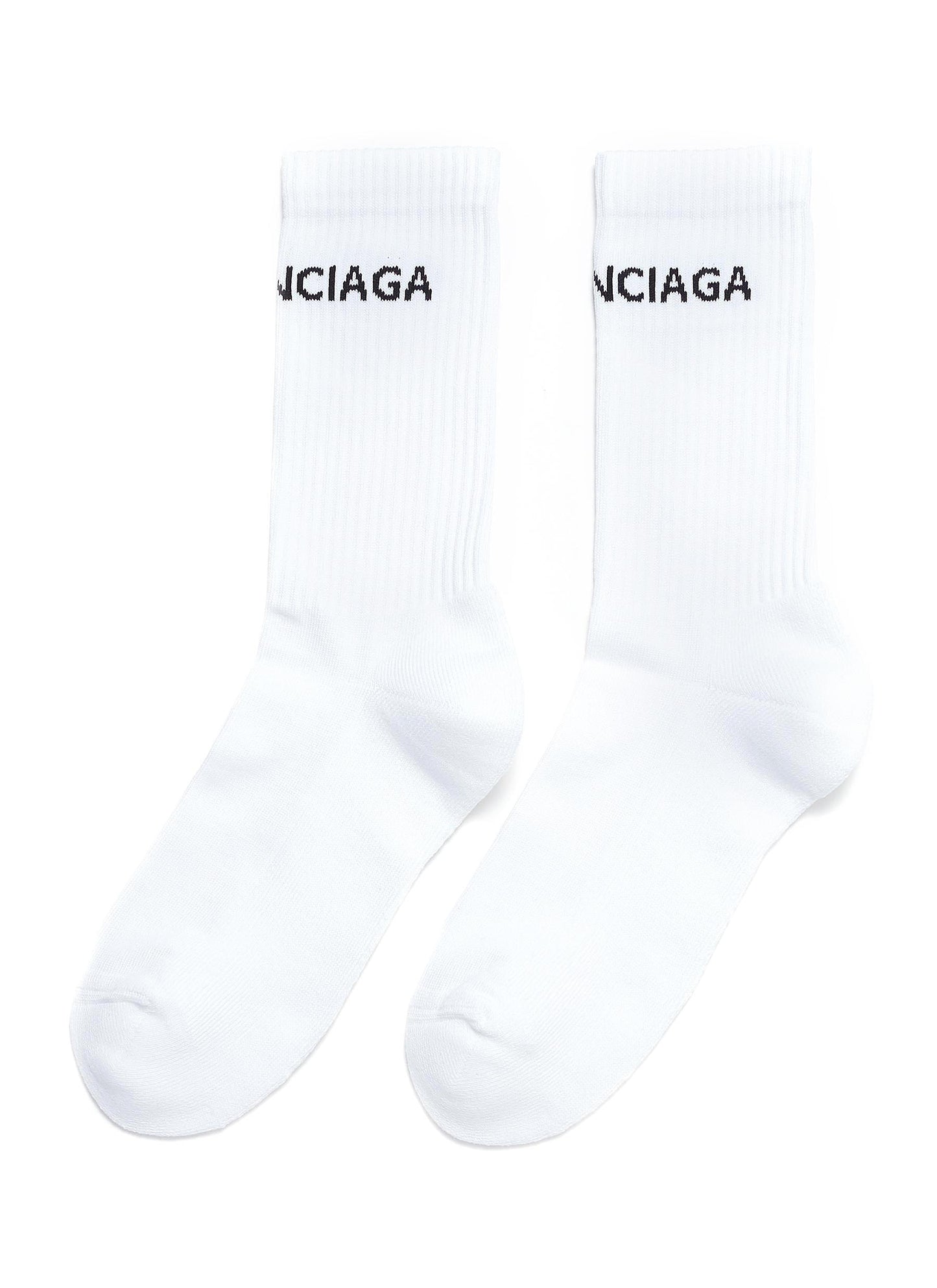 Logo intarsia socks - Balenciaga - White