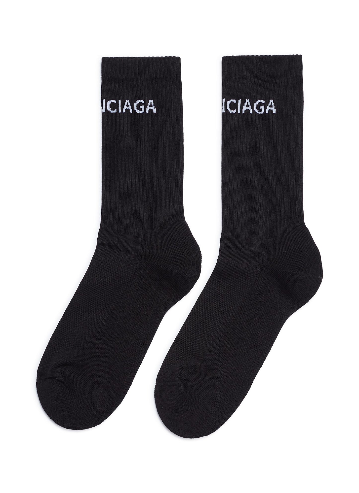 Logo intarsia socks - Balenciaga - Black