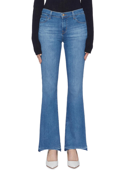 Sallie' staggered cuff boot cut jeans - J Brand - Blue