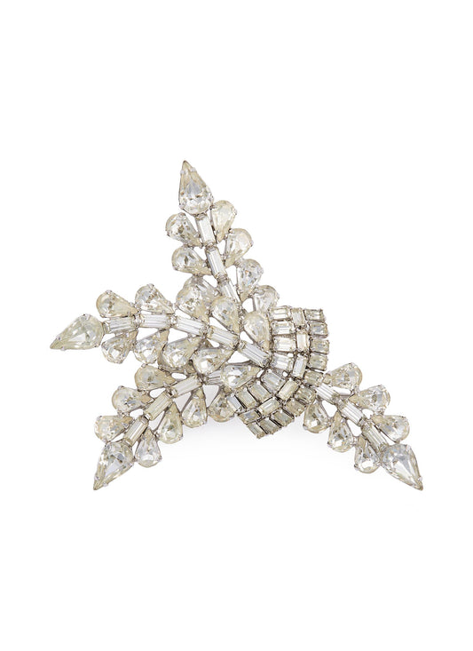 Diamanté brooch - Stazia Loren - Metallic