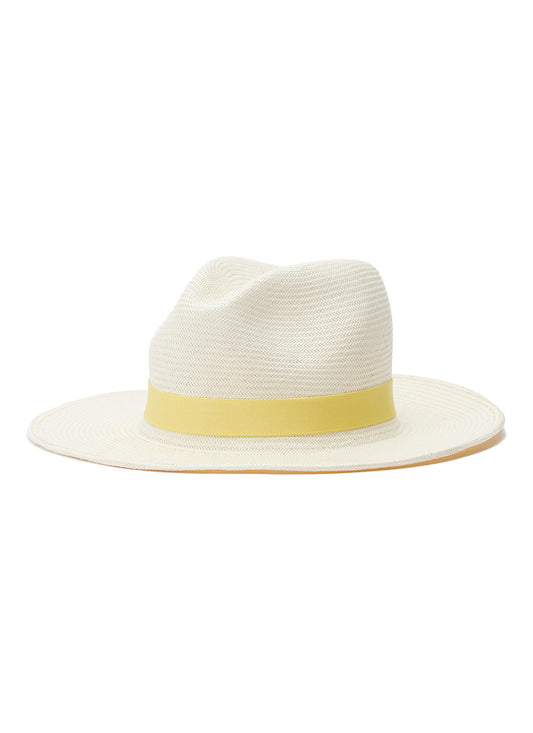 Nomad' packable straw fedora hat - Yestadt - White