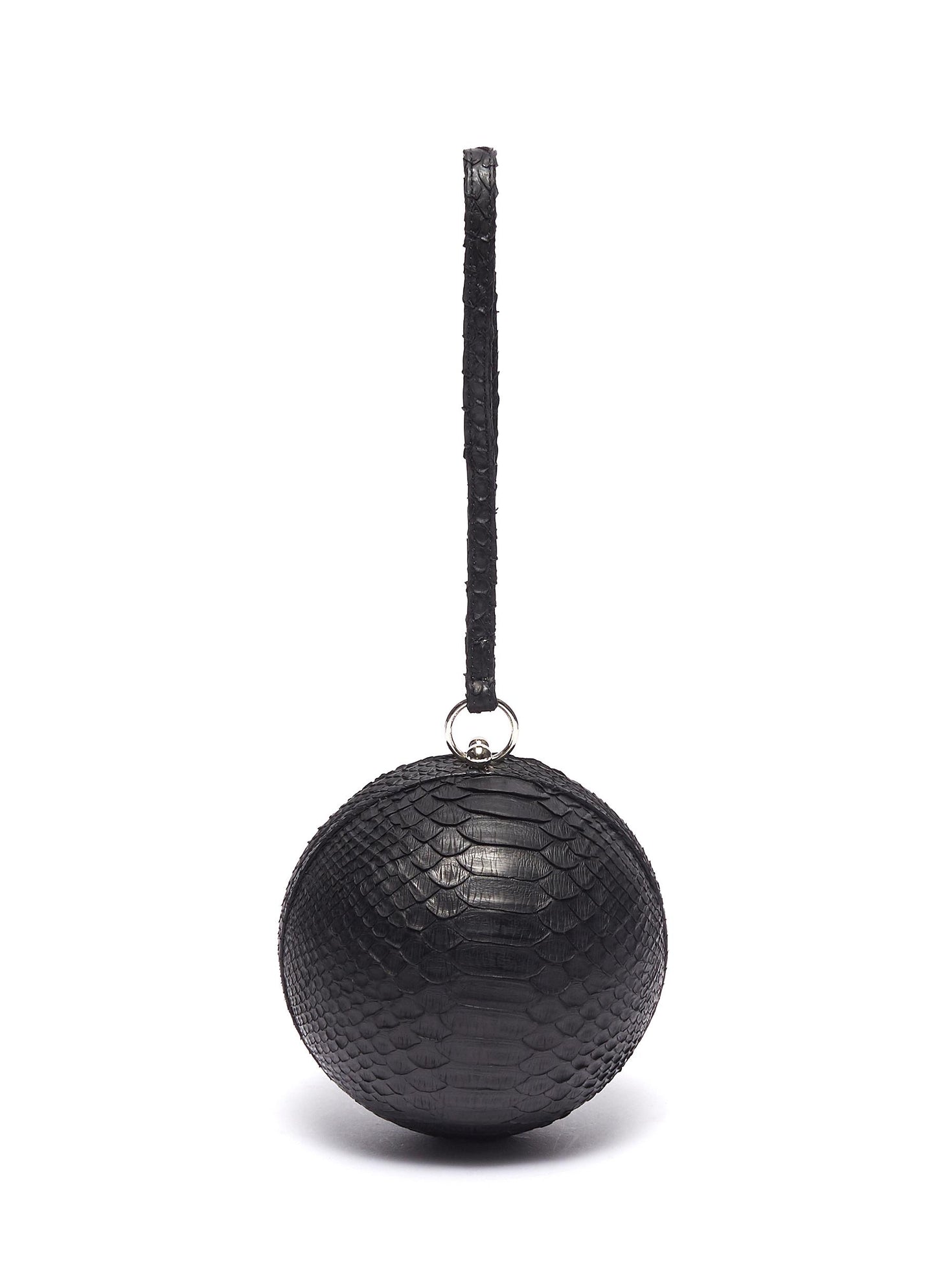 Python leather sphere clutch - Gelareh Mizrahi - Black