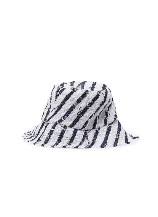 Toby' stripe tweed bucket hat - Eugenia Kim - Multi-colour