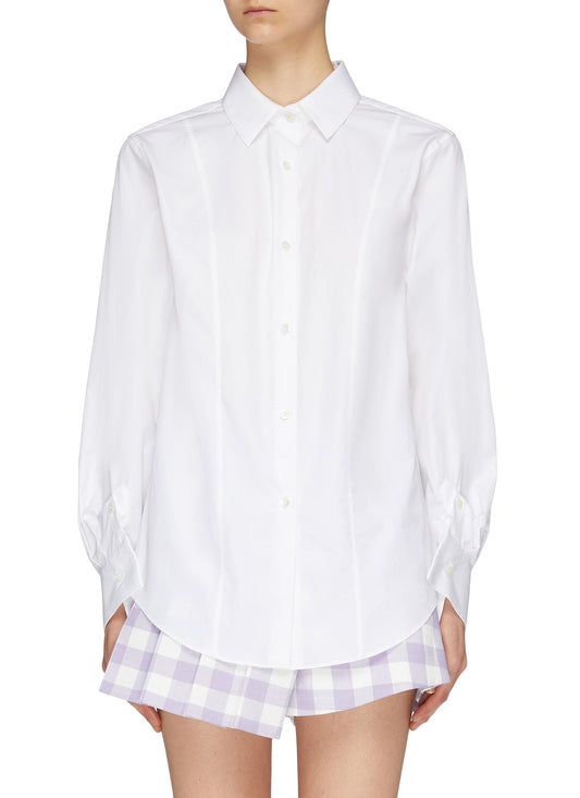 Extended cuff shirt - SHUSHU/TONG - White