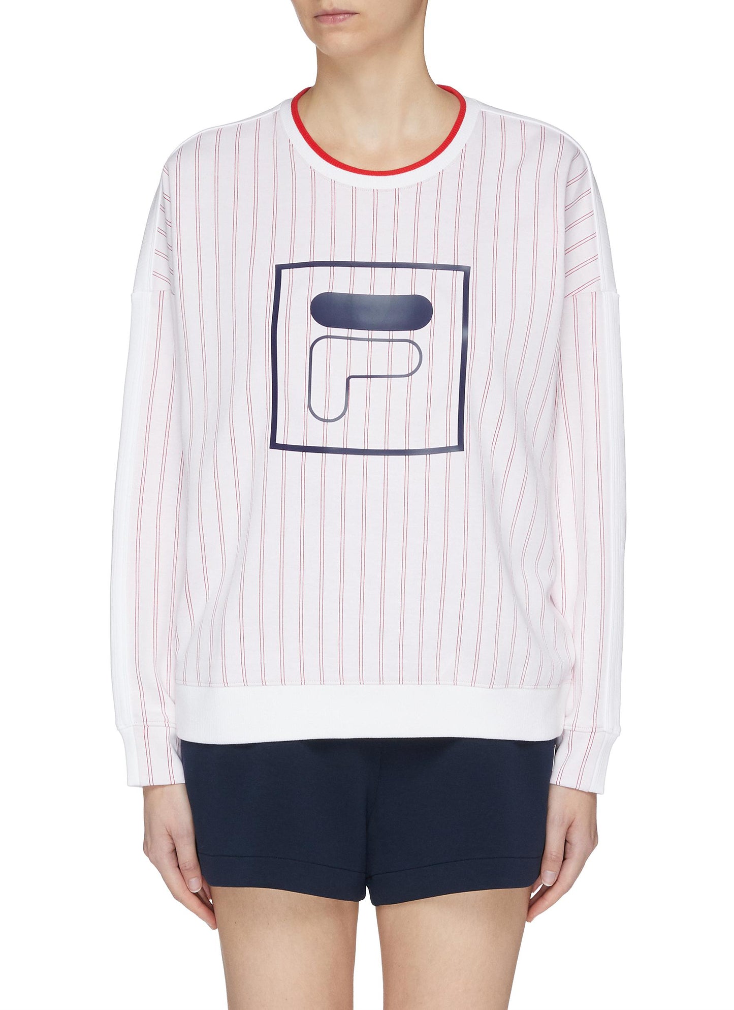 Mix logo patchwork stripe sweatshirt - FILA x 3.1 Phillip Lim - Multi-colour