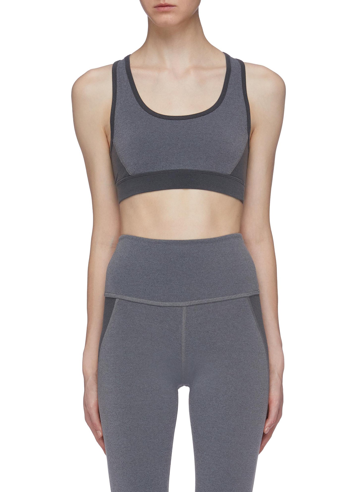 Next' colourblock sports bra - Beyond Yoga - Grey