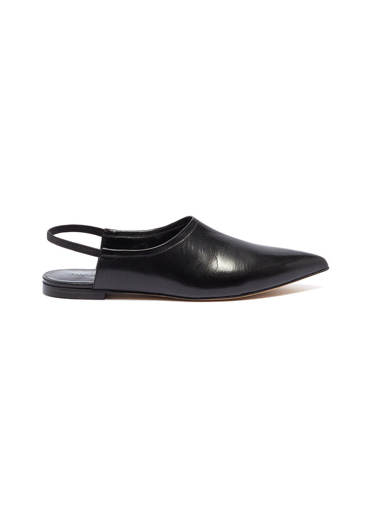 Leather slingback skimmer flats - Alumnae - Black