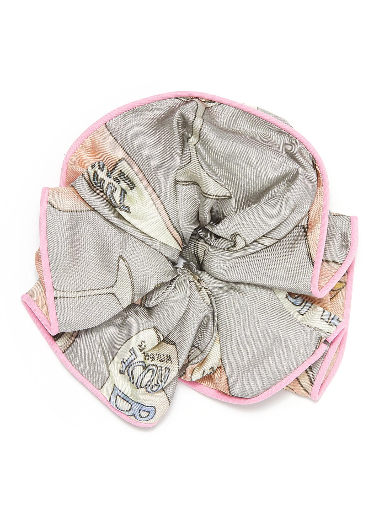 Rosé All Day' print scrunchie - cjw - Multi-colour