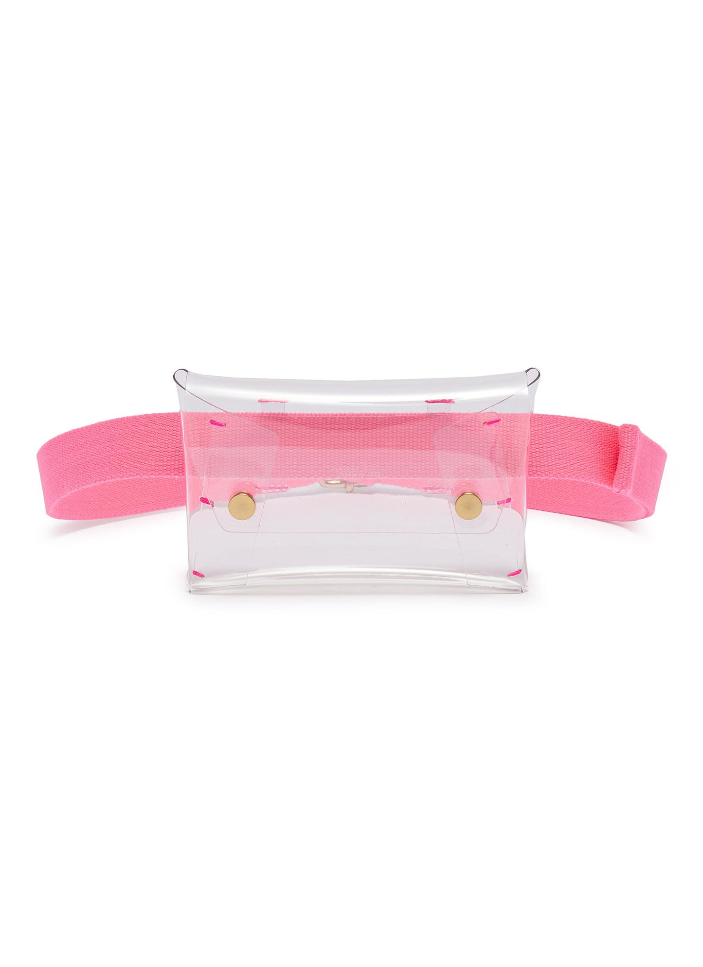 PVC pouch belt - Maison Boinet - Pink