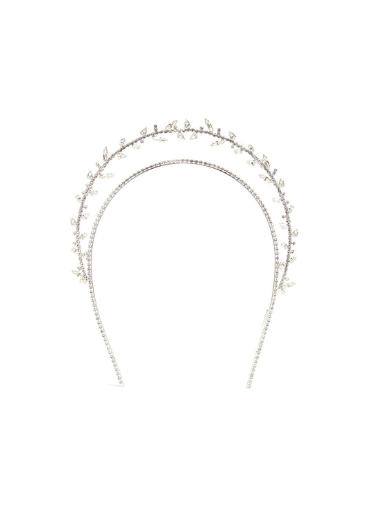 Heart Knot' Swarovski crystal tiered headband